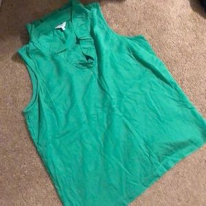 Sleeveless ruffle top 😊